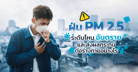 ฝุ่น PM 2.5 ระดับไหนอันตราย และส่งผลกระทบต่อร่างกายอย่างไร