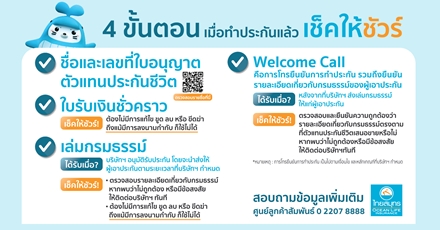 4 ขั้นตอน เมื่อทำประกันแล้ว เช็คให้ชัวร์